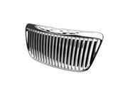 For 11 13 Chrysler 300 300C ABS Plastic Vertical Style Front Bumper Grille Chrome 2nd Gen 12