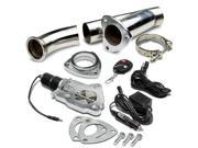 2.25 ELECTRIC EXHAUST CATBACK DOWNPIPE CUTOUT E CUT OUT VALVE SYSTEM KIT REMOTE
