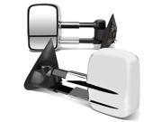 For 97 03 Ford F150 Ford F150 Pair of Powered Extended Arm Manual Folding Towing Side Mirrors Chrome 98 99 00 01 02