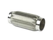 2.5 Inlet Stainless Steel Double Braided 5.5 Flex Pipe Connector 7.25 Overall Length