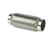 2.375 Inlet Stainless Steel Double Braided 6.375 Flex Pipe Connector 8 Overall Length