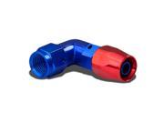 4AN 90 Degree Swivel Fuel Line Hose Twist Lock Male Union Adapter With Reusable End