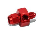 4AN AN4 AN 4 Flare Male Female 1 8 NPT Port Aluminum Finish Fitting Adapter Red
