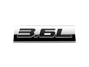METAL EMBLEM CAR BUMPER TRUNK FENDER DECAL LOGO BADGE CHROME BLACK 3.6L 3.6 L
