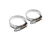 2 Zinc Coated Stainless Steel T Bolt Clamp Pack of 2