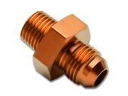 6AN Anodized T 6061 Aluminum Gold Straight Oil Line Fitting Adapter