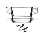 For 07 13 Chevy Silverado 2500 HD 3500 HD Front Bumper Protector Brush Grille Guard Chrome 08 09 10 11 12