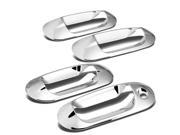 For 03 14 Ford Expedition Lincoln Navigator 4pcs Exterior Door Handle Cover without Passenger Keyhole Chrome 11 12 13