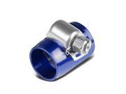 4AN AN 4 PUSH ON HOSE END COVER CLAMP ADAPTER BLUE ALUMINUM ANODIZE FITTING