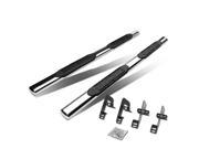 4 OVAL CHROME SIDE STEP NERF BAR RUNNING BOARD FOR 04 14 FORD F150 EXT SUPER CAB