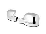 For 02 07 Jeep Liberty KJ Pair of Exterior Side Door Mirror Covers Chrome 03 04 05 06