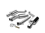 J2 Engineering For 03 08 Audi A4 1.8T 2.0T 4 Muffler Tip Exhaust Catback System 04 05 06 07
