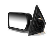 For 04 14 Ford F150 Black Textured Telescoping Manual Folding Side Towing Mirror Back Reflector Left 09 10 11 12 13