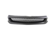 For 99 00 Honda Civic 6th Gen Face lifted ABS Plastic Type R Style Bumper Front Grille Black