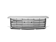 FRONT UPPER CHROME ABS HORIZONTAL STYLE GRILL FOR 14 15 SILVERADO 1500 GMT K2XX