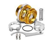 Universal Aluminum 50mm Turbo 35psi Blow Off Valve V Band Clamp Spring Gold