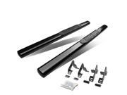 4 OVAL BLACK SIDE STEP NERF BAR RUNNING BOARD FOR 04 12 COLORADO CANYON REG CAB
