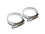 3.5 Zinc Coated Stainless Steel T Bolt Clamp Pack of 2