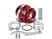 Universal Aluminum 50mm Turbo 35psi Blow Off Valve V Band Clamp Spring Red
