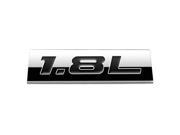 METAL EMBLEM CAR BUMPER TRUNK FENDER DECAL LOGO BADGE CHROME BLACK 1.8L 1.8 L