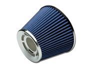 2.5 COLD SHORT RAM BLUE AIR INTAKE TAPERED MESH COTTON GAUZE RUBBER FILTER CLAMP