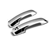 For 07 15 Toyota Tundra 2DR 2pcs Exterior Door Handle Cover without Passenger Keyhole Chrome 08 09 10 11 12 13 14
