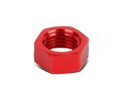 4AN AN 4 Fuel Cell Bulkhead Aluminum Finish Nut Sealing Locking Fitting Red