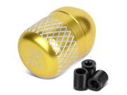 Universal 5 Speed Gold Anodized Aluminum Netted Racing Shift Knob