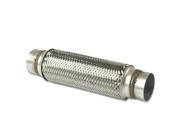 2.125 Inlet Stainless Steel Double Braided 9.125 Flex Pipe Connector 11.88 Overall Length