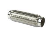 2.625 Inlet Stainless Steel Double Braided 8.125 Flex Pipe Connector 9.875 Overall Length