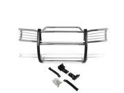 For 96 04 Nissan Pathfinder R50 Front Bumper Protector Brush Grille Guard Chrome 97 98 99 00 01 02 03