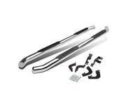 CHROME 3 SIDE STEP NERF BAR RUNNING BOARD FOR 05 16 TOYOTA TACOMA DOUBLE CAB