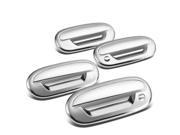 For 97 04 Ford F 150 Heritage 4DR 4pcs Exterior Door Handle Cover with Passenger Keyhole No Keypad Chrome 00 01 02 03