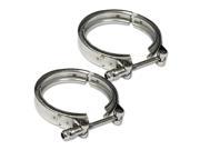 3.75 Coated Stanless Steel 10 mm Lock Bolt V Band Clamp Pack of 2
