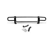 BLACK COATED DOUBLE BAR REAR BUMPER PROTECTOR GUARD FOR 06 10 FORD EXPLORER SUV