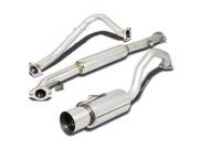 For 95 99 Mitsubishi Eclipse Stainless Steel Catback Exhaust System 4.5 Muffler Chrome Muffler Tip 2 Gen NT 96 97 98