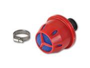 12MM ENGINE INTAKE OIL CRANKCASE VALVE VENT CLAMP ON MESHED RED FILTER BREATHER