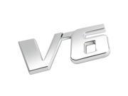 3D Letter Metal Emblem V6 Badge