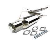 4 ROLLED MUFFLER TIP RACING CATBACK EXHAUST SYSTEM FOR 06 09 ECLIPSE 4G 2.4 4G69