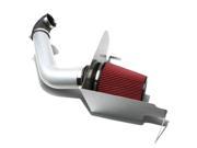 SILVER COLD AIR INTAKE ALUMINUM PIPE HEAT SHIELD KIT SYSTEM FOR 04 08 F150 V8