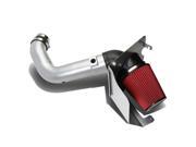 SILVER COLD AIR INTAKE ALUMINUM PIPE HEAT SHIELD KIT FOR 04 05 GMT800 6.6 DIESEL