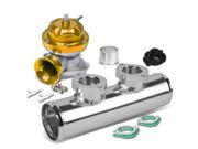 Adjustable Turbo Blow Off Valve Dual Type Rs 2.5 Flange Pipe Adaptor PSI Gold