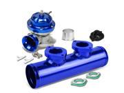 Adjustable Turbo Blow Off Valve Dual Type Rs 2.5 Flange Pipe Adaptor PSI Blue