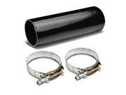 4 to 4 12 Long Straight 4 Ply Turbo Intake Intercooler Piping Silicone Coupler Hose T Clamp Black