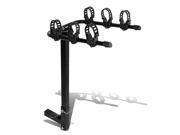 2 Hitch Fold Up Mount Rear Trailer Bicycle Bike Rack Carrier Storage Powdered Coated Black