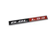 METAL BUMPER TRUNK GRILL EMBLEM DECAL STICKER BLACK RED FOR 6.8 CHEVY GM LS3 LS
