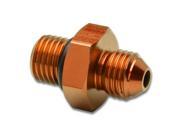 4AN Anodized T 6061 Aluminum Gold Straight Oil Line Fitting Adapter