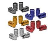 Alloy Coated Thread Aluminum Red Chrome Tire Valve Stem Caps (Pack of 4) Alloy Coated Thread Aluminum Red Chrome Tire Valve Stem Caps (Pack of 4)