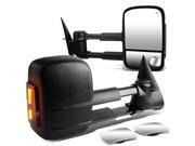 Chevy Silverado / GMC Sierra Pair of Heated Power Smoked Signal + Extendable Side Tow + Square Style Blind Spot Mirrors Chevy Silverado / GMC Sierra Pair of Heated Power Smoked Signal + Extendable Side Tow + Square Style Blind Spot Mirrors