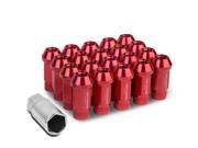 20-Piece M12 x 1.5 Aluminum Alloy Wheel Lug Nuts +1 X Deep Drive Extension (Red ) 20-Piece M12 x 1.5 Aluminum Alloy Wheel Lug Nuts +1 X Deep Drive Extension (Red )